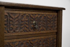 A Pair of Small Aesthetic Movement Oak Sets of Drawers - Thumbnail 22