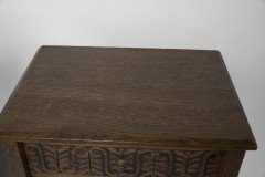 A Pair of Small Aesthetic Movement Oak Sets of Drawers - Thumbnail 17
