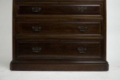 Morris and Co. a Superior Quality Aesthetic Movement Walnut Tallboy - Thumbnail 15