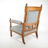 Bruce Talbert, attributed. Stamped Gillows – Aesthetic Movement Oak Armchair - Thumbnail 21