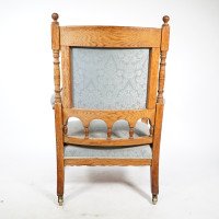 Bruce Talbert, attributed. Stamped Gillows – Aesthetic Movement Oak Armchair - Thumbnail 22
