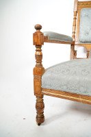 Bruce Talbert, attributed. Stamped Gillows – Aesthetic Movement Oak Armchair - Thumbnail 12