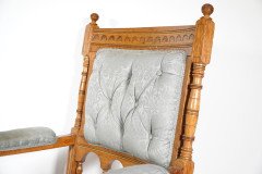 Bruce Talbert, attributed. Stamped Gillows – Aesthetic Movement Oak Armchair - Thumbnail 8