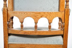 Bruce Talbert, attributed. Stamped Gillows – Aesthetic Movement Oak Armchair - Thumbnail 25