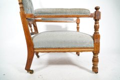 Bruce Talbert, attributed. Stamped Gillows – Aesthetic Movement Oak Armchair - Thumbnail 19