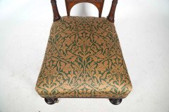 Collinson & Lock. A Rare Aesthetic Movement Rosewood Side Chair with Finely Carved & Turned Details - Thumbnail 10