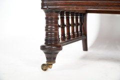Collinson & Lock. A Rare Aesthetic Movement Rosewood Side Chair with Finely Carved & Turned Details - Thumbnail 11