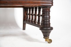 Collinson & Lock. A Rare Aesthetic Movement Rosewood Side Chair with Finely Carved & Turned Details - Thumbnail 12