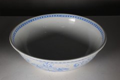 Brownfield & Sons Olympus Pattern, Dr. C Dresser Style. A Large Aesthetic Movement White Bowl - Thumbnail 8