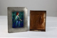 Liberty & Co., An Arts & Crafts Pewter Box with an Enamel Maiden to the Lid - Thumbnail 15