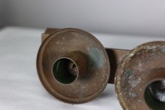 Pair of Gothic Revival Brass Candelabras with Graduated Candle Holders, c.1875 - Thumbnail 14