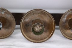 Pair of Gothic Revival Brass Candelabras with Graduated Candle Holders, c.1875 - Thumbnail 16