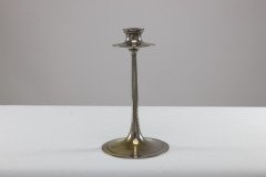 Dryad of Leicester. A Pair of Arts & Crafts Silver Plated on Brass Candlesticks - Thumbnail 4