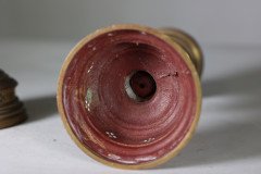 Jones & Willis – Pair of Gothic Revival Heavy Brass Castellated Candlesticks - Thumbnail 14