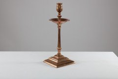 W. A. S. Benson – Pair of Arts & Crafts Copper and Brass Candlesticks - Thumbnail 4