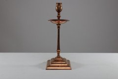 W. A. S. Benson – Pair of Arts & Crafts Copper and Brass Candlesticks - Thumbnail 7