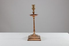 W. A. S. Benson – Pair of Arts & Crafts Brass and Copper Candlesticks II - Thumbnail 4