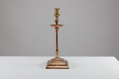 W. A. S. Benson – Pair of Arts & Crafts Brass and Copper Candlesticks II - Thumbnail 6