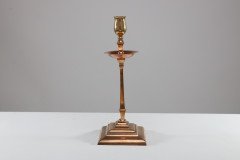 W. A. S. Benson – Pair of Arts & Crafts Brass and Copper Candlesticks II - Thumbnail 7