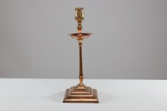 W. A. S. Benson – Pair of Arts & Crafts Brass and Copper Candlesticks II - Thumbnail 8