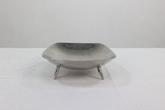 Keswick School of Industrial Art. A Firth Staybrite Stainless Steel Preserve Dish & Spoon - Thumbnail 4