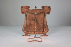 J & F Pool – Arts and Crafts Hammered Copper Picture Frame with Writhen Stand - Thumbnail 5