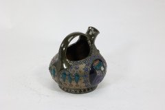 Imperial Amphora Austrian An Art Nouveau wine jug with Father Christmas & a tree - Thumbnail 4