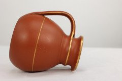 Prattware – Gothic Revival Terracotta Jug with Gilded Line Decoration - Thumbnail 14