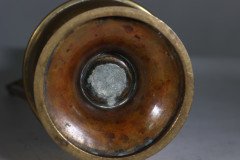 Large Gothic Revival Heavy brass jug with angular handle, c.1870 - Thumbnail 16