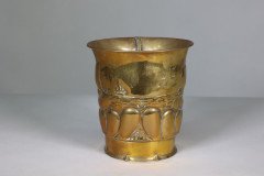Margaret Gilmour School – Arts & Crafts Brass Planter with Galleon Scene - Thumbnail 4