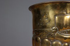 Margaret Gilmour School – Arts & Crafts Brass Planter with Galleon Scene - Thumbnail 14