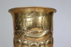 Margaret Gilmour School – Arts & Crafts Brass Planter with Galleon Scene - Thumbnail 20