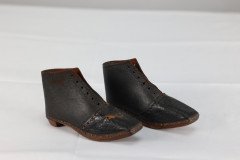 Victorian, c.1870 Handmade Leather Baby Shoes - Thumbnail 10