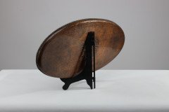 Hugh Wallis. An Arts & Crafts Oval Copper Tray with Rope Twist Edge - Thumbnail 5