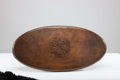 Hugh Wallis. An Arts & Crafts Oval Copper Tray with Rope Twist Edge - Thumbnail 10