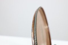 Hugh Wallis. An Arts & Crafts Oval Copper Tray with Rope Twist Edge - Thumbnail 7