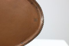 Hugh Wallis. An Arts & Crafts Oval Copper Tray with Rope Twist Edge - Thumbnail 15