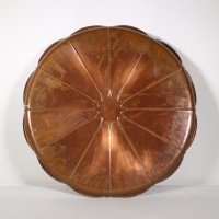 W. A. S. Benson (Stamped) – Large Arts and Crafts Copper Lily Pad Tray - Thumbnail 2