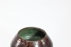 Belgian Art Pottery – Tall Earthenware Vase with Flamingo Frieze - Thumbnail 7