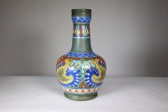 Gouda Holland – Art Nouveau earthenware Rhodian vase - Thumbnail 3