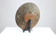 Arts and Crafts Copper Wall Plate with Floral Decoration c.1900 - Thumbnail 9