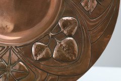 Arts and Crafts Copper Wall Plate with Floral Decoration c.1900 - Thumbnail 5