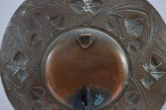Arts and Crafts Copper Wall Plate with Floral Decoration c.1900 - Thumbnail 14