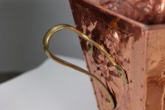An Arts & Crafts Copper Conical Coal Bucket & Lid - Thumbnail 15