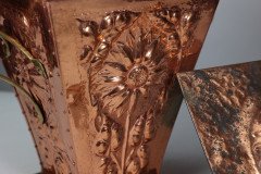An Arts & Crafts Copper Conical Coal Bucket & Lid - Thumbnail 16