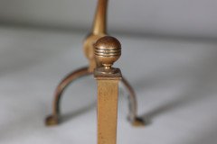 Dr. C. Dresser for Benham & Froud (stamped Mark). A Pair of Aesthetic Movement Brass Fire Dogs - Thumbnail 15
