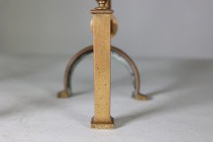Dr. C. Dresser for Benham & Froud (stamped Mark). A Pair of Aesthetic Movement Brass Fire Dogs - Thumbnail 16