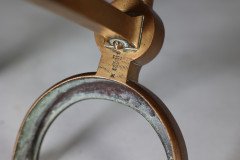 Dr. C. Dresser for Benham & Froud (stamped Mark). A Pair of Aesthetic Movement Brass Fire Dogs - Thumbnail 17