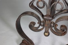 C. R. Ashbee for the Guild of Handicraft, attributed. An Early Pair of Hand Wrought Iron & Copper Fire Dogs - Thumbnail 13