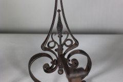 C. R. Ashbee for the Guild of Handicraft, attributed. An Early Pair of Hand Wrought Iron & Copper Fire Dogs - Thumbnail 9